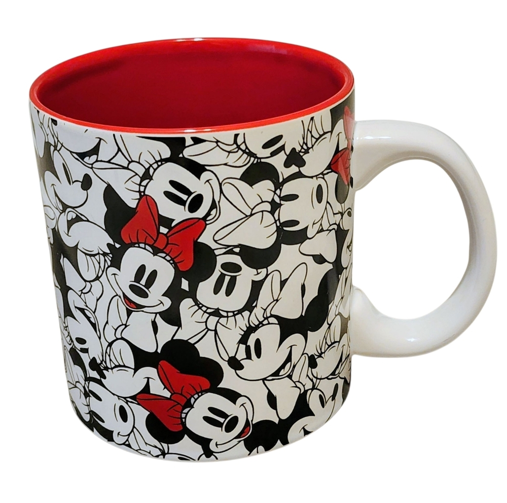 🔥 Disney Minnie‎ Mouse Coffee Mug Ceramic Multiple Expression Pattern 20 oz 🔥